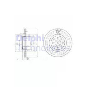 Delphi BG3944 Ön 15 Fren Diski