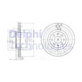 Delphi BG3944 Ön 15 Fren Diski