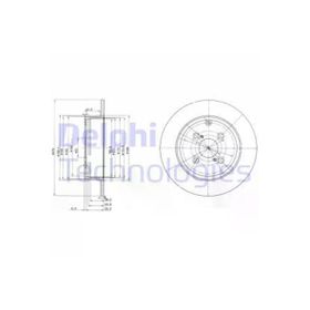 Delphi BG3974 Arka Fren Diski