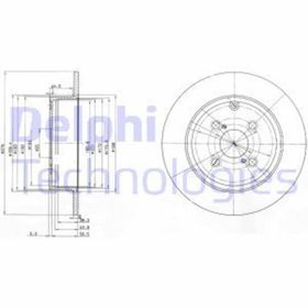 Delphi BG3974 Arka Fren Diski