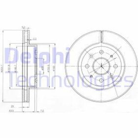 Delphi BG4019 Ön Fren Diski