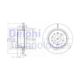 Delphi BG4043 Arka Havalı Fren Diski