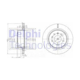 Delphi BG4043 Arka Havalı Fren Diski