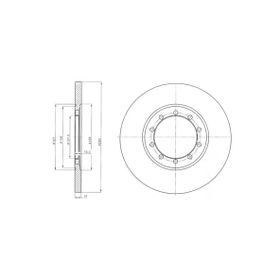 Delphi BG4075 Arka Fren Diski