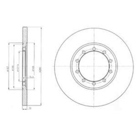 Delphi BG4075 Arka Fren Diski
