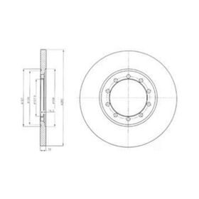 Delphi BG4075 Arka Fren Diski