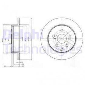 Delphi BG4115 Arka Fren Diski