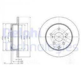 Delphi BG4115 Arka Fren Diski