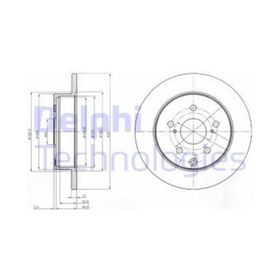 Delphi BG4115 Arka Fren Diski