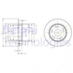 Delphi BG4118C Arka Fren Diski