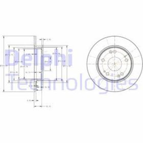 Delphi BG4118C Arka Fren Diski
