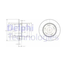 Delphi BG4118C Arka Fren Diski