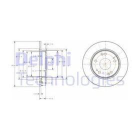 Delphi BG4118C Arka Fren Diski