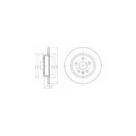 Delphi BG4199C Arka Astra Fren Diski