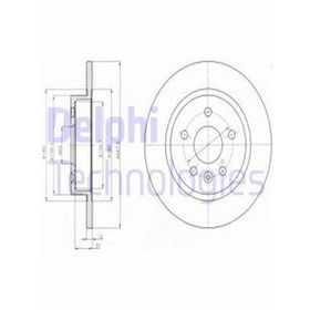 Delphi BG4199C Arka Astra Fren Diski