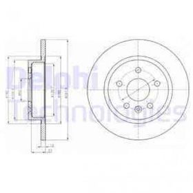 Delphi BG4199C Arka Astra Fren Diski
