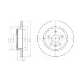 Delphi BG4199C Arka Astra Fren Diski