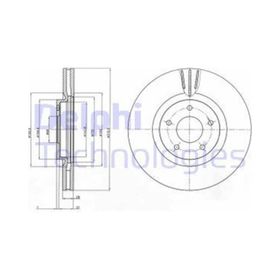 Delphi BG4231C Ön Fren Diski