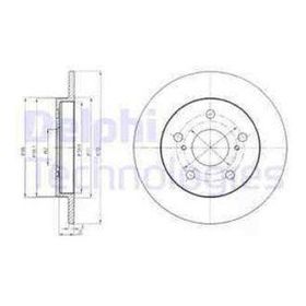 Delphi BG4233 Arka Fren Diski