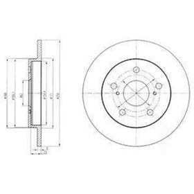Delphi BG4233 Arka Fren Diski