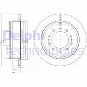 Delphi BG4275 Arka Toyota Fren Diski