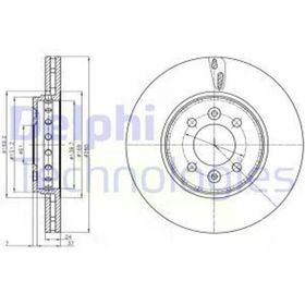 Delphi BG4536C Ön Cıftlı Fren Diski