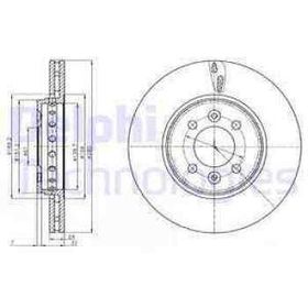 Delphi BG4536C Ön Cıftlı Fren Diski