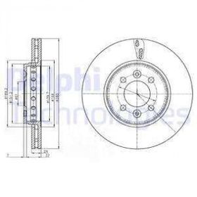 Delphi BG4536C Ön Cıftlı Fren Diski