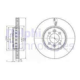 Delphi BG4536C Ön Cıftlı Fren Diski