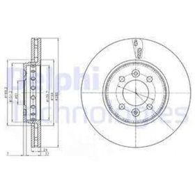 Delphi BG4536C Ön Cıftlı Fren Diski