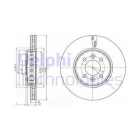 Delphi BG4536C Ön Cıftlı Fren Diski