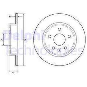 Delphi BG4761C Arka Astra Fren Diski
