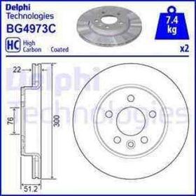 Delphi BG4973C Arka Cıftlı Fren Diski