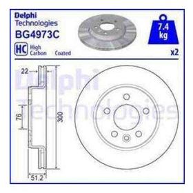 Delphi BG4973C Arka Cıftlı Fren Diski