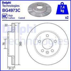 Delphi BG4973C Arka Cıftlı Fren Diski