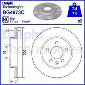 Delphi BG4973C Arka Cıftlı Fren Diski
