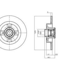 Delphi BG9030RS Oto Arka Fren Diski
