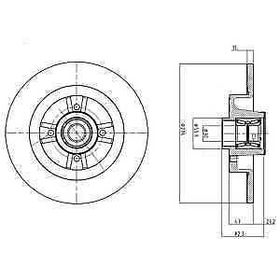 Delphi BG9030RS Oto Arka Fren Diski