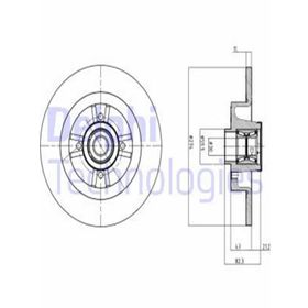 Delphi BG9030RS Oto Arka Fren Diski