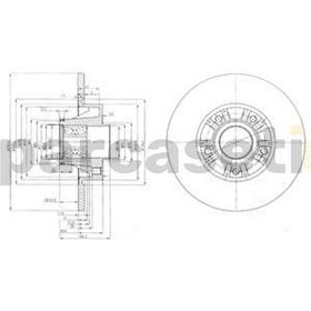 Delphi BG9031RS Oto Bilyalı Arka Fren Diski