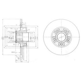 Delphi BG9031RS Oto Bilyalı Arka Fren Diski