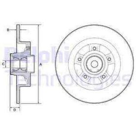 Delphi BG9115RS Arka Fren Diski