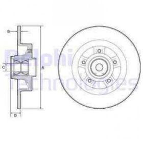Delphi BG9115RS Arka Fren Diski