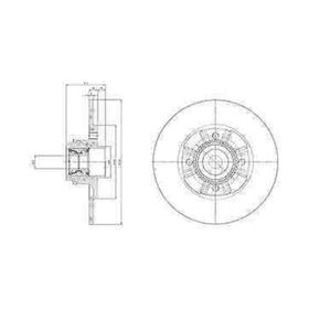 Delphi BG9115RS Arka Fren Diski