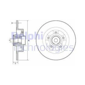 Delphi BG9115RS Arka Fren Diski