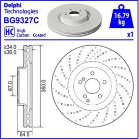 Delphi BG9327C Ön W204 Fren Diski