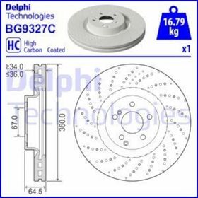 Delphi BG9327C Ön W204 Fren Diski