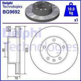 Delphi BG9692 Ön Fren Diski