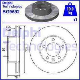 Delphi BG9692 Ön Fren Diski