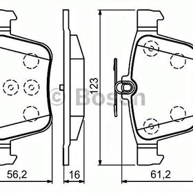 Delphi Golf 7 A3 Passat Tiguan Octivia Super B 13 Arka Balata